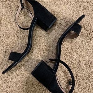 Black Open Toe Heels